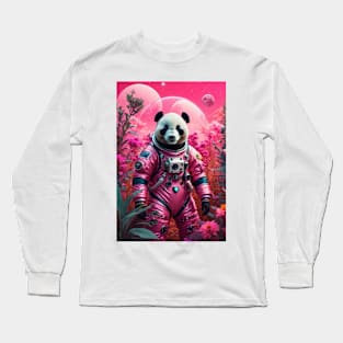 Spacefaring Panda Long Sleeve T-Shirt